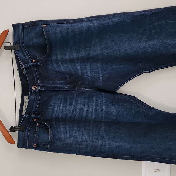 GAP Jeans Mens Gap Standard Fit Jeans Sz 36x3 Dark Wash 00 Cotton